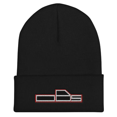 OBS Winter Hat Cuffed Beanie-In-Black-From Aggressive Thread